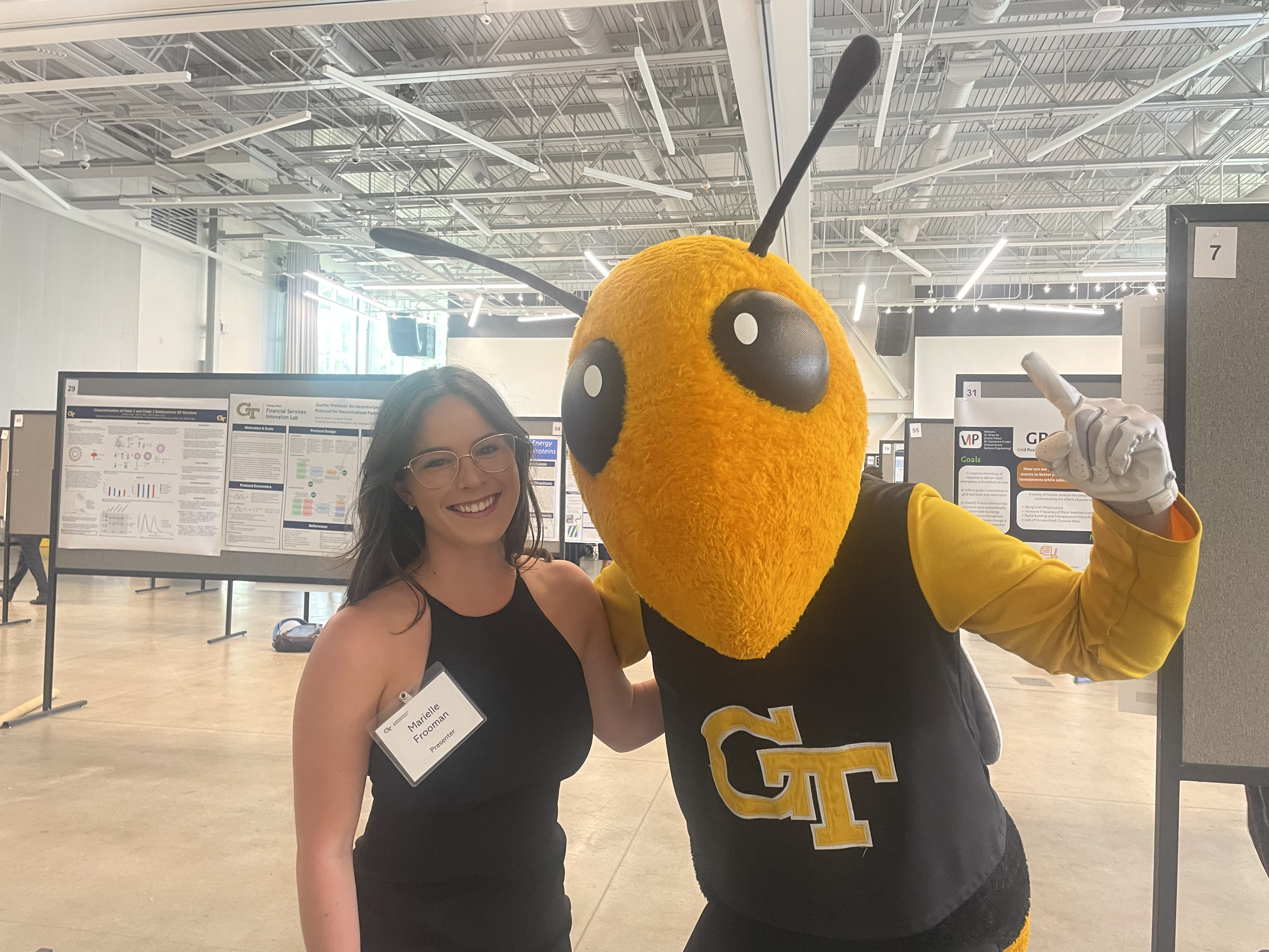 Frooman's Georgia Tech honors include the President’s Undergraduate Research Award and the Judith Priddy Award, given to a Panhellenic woman with demonstrated high scholarship and leadership.