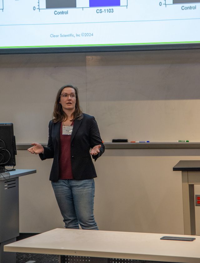 Alumna Madeline Vara describes her experience at Clear Scientific.